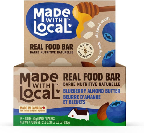 Real Food Bar | Blueberry Almond Butter (12 x 53g)