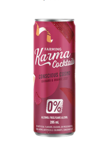 Farming Karma | Conscious Cosmos Rhubarb & Orange Zest 285ml (4 pack)