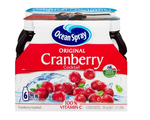 Ocean Spray Cranberry Juice (6x295ml)