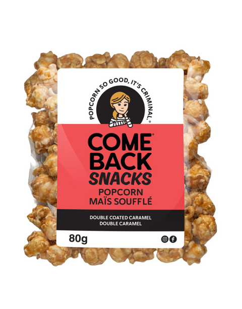 Comeback Snacks | Double Coated Caramel Popcorn (10x80g)