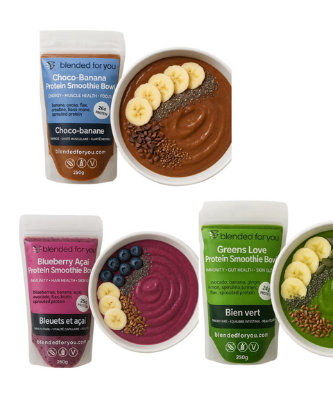 Blended For You | Protein Smoothie Bowl - Assorted Pack of 5 (Frozen Product)
