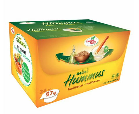 Fontaine Santé Traditional Mini Hummus, 24 × 57 g