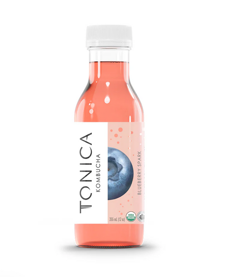 Tonica Organic Kombucha | Blueberry Spark (12 x 355ml)