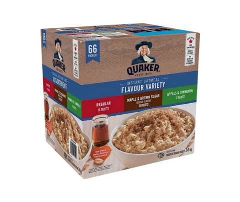 Quaker Instant Oatmeal Variety Pack (66 pouches)