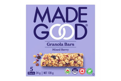 MadeGood | Mixed Berry Granola Bar (5 x 24g)