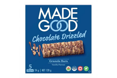 MadeGood | Chocolate Drizzled Vanilla Granola Bar (5 x 24g)