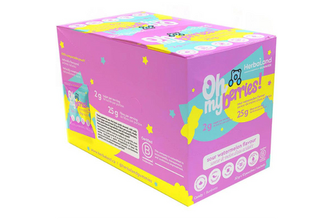 HerbaLand | Oh my berries! Sour Watermelon Flavour Gummies (12 x 50g)