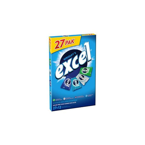 Excel Sugar-free Variety Pack Gum (27 × 12 pieces)