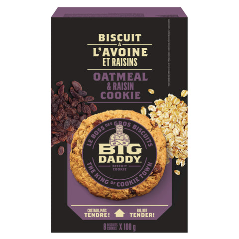 Big Daddy Oatmeal and Raisin Cookies (8 x 100g)