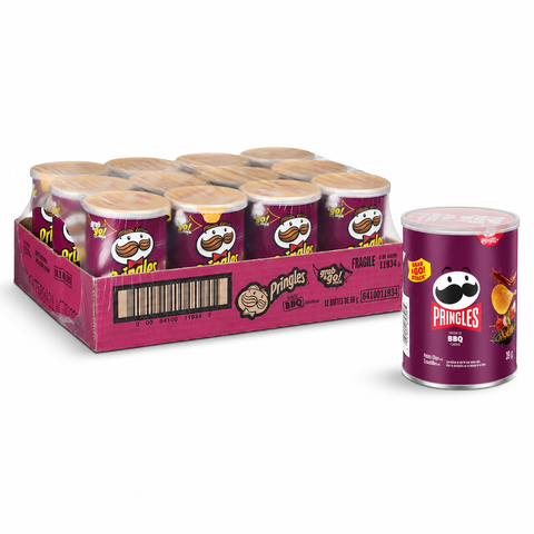 Pringles Potato Chips | BBQ Mini (12 x 37g)