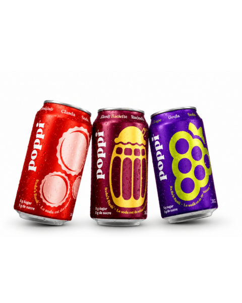 Poppi Soda | Classic Faves Variety Pack  (18x 355ml)
