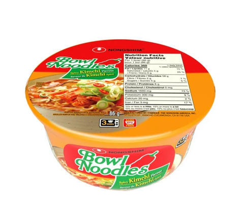 Nongshim | Spicy Kimchi Bowl Noodle Soup (12 x 86g)