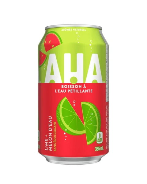 AHA Sparkling Water | Lime + Watermelon (12 x 355 ml)