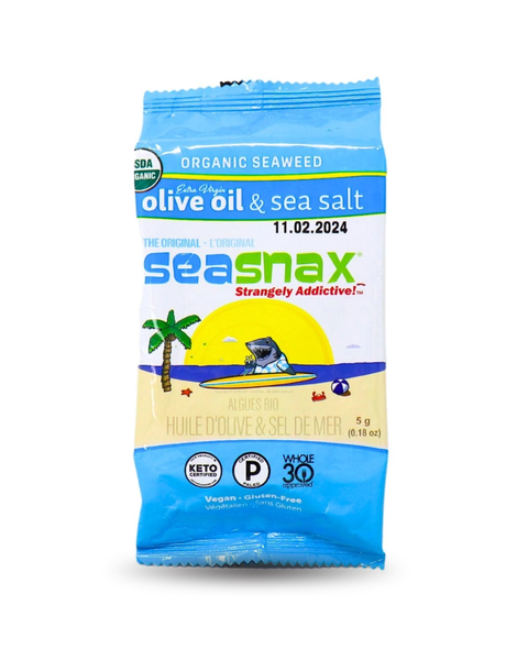 Seasnax | Seaweed Snack Original - Olive Oil & Sea Salt  (5g)