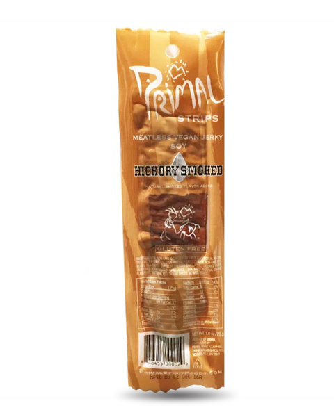 Primal Spirit | Vegan Jerky Hickory Smoked Strips (24 x 28g)