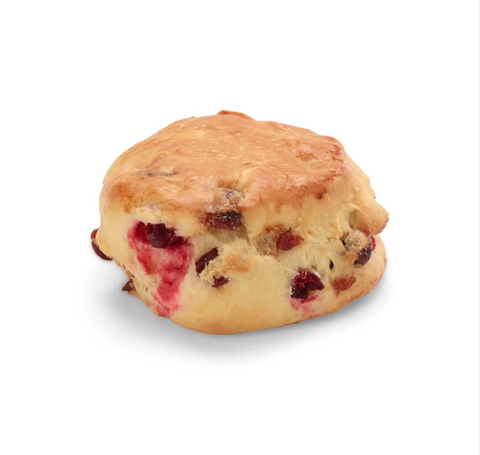 Iced Lemon And Cranberry Scone