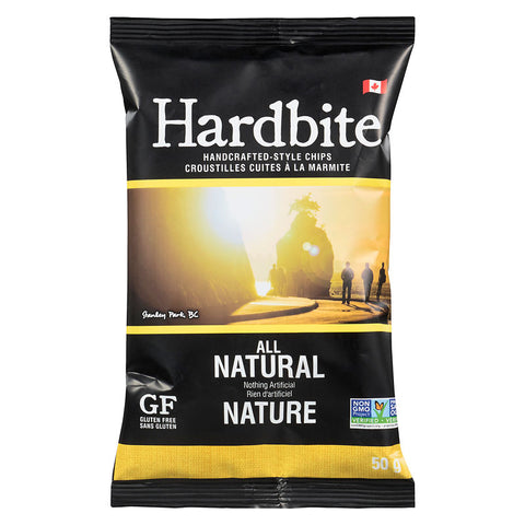 Hardbite Chips - All Natural (30 x 50g)