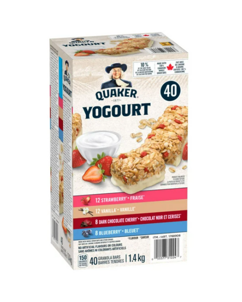Quaker | Yogurt Granola Bar - Variety Pack (40 x 35g)