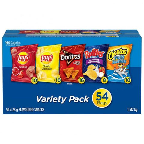 Frito Lay Chips Variety Pack (54 × 28 g)