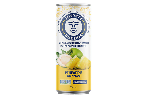 Thirsty Buddha | Sparkling Coconut Water with Pineapple (12 x 330ml)