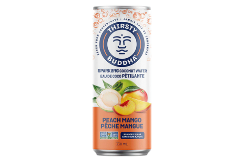 Thirsty Buddha | Sparkling Coconut Water with Peach Mango (12 x 330ml)