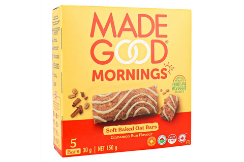 MadeGood | Cinnamon Bun Soft Baked Oat Bars (5 x 24g)