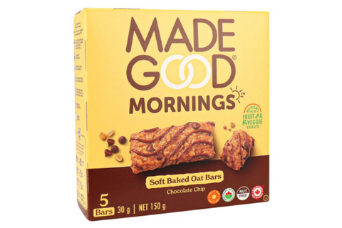 MadeGood | Chocolate Chip Soft Baked Oat Bars (5 x 24g)