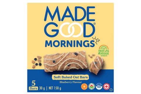 MadeGood | Blueberry Soft Baked Oat Bars (5 x 24g)