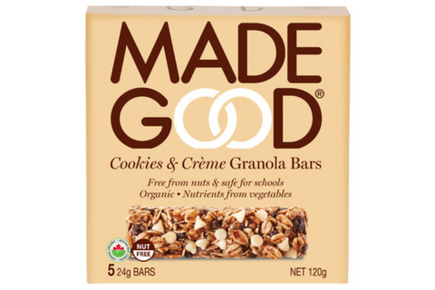 MadeGood | Cookies & Creme Granola Bar (5 x 24g)