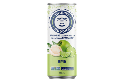 Thirsty Buddha | Sparkling Coconut Water with Lime (12 x 330ml)