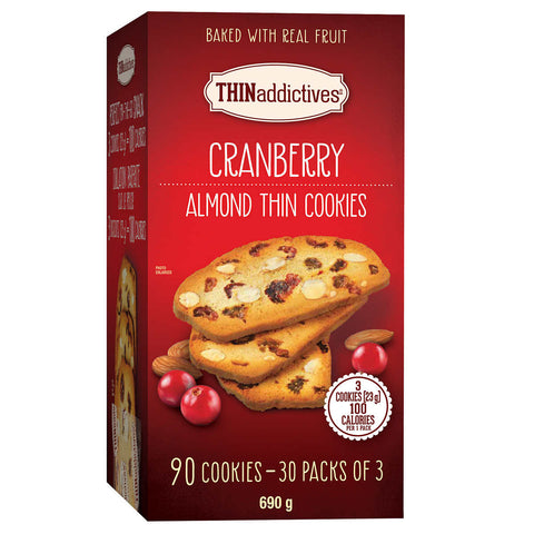 THINaddictives Cranberry Almond Thin Cookies 690 g