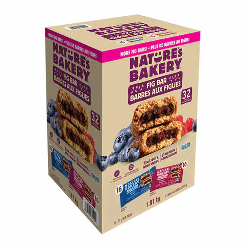 Nature's Bakery | Whole Wheat Fig Bars Variety Pack (32 x 57g)