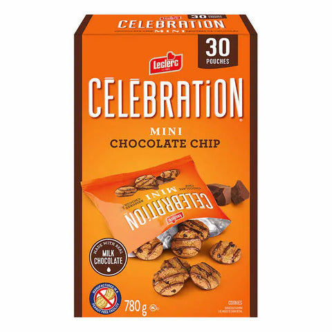 Leclerc Celebration Mini Chocolate Chip Cookies (30 pouches)